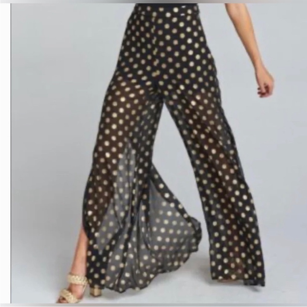 SHOW ME YOUR MuMu Campbell High Slit Pants Size Small - Picture 2 of 9
